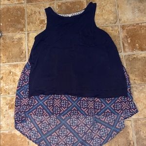 High-low tank top
